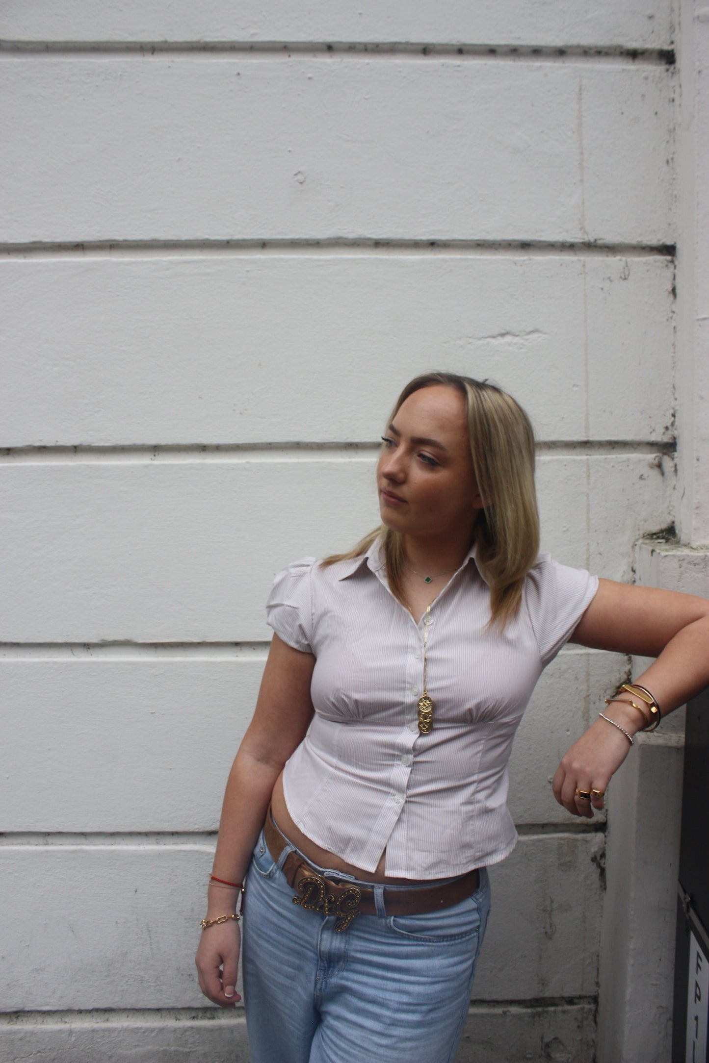 Triple coin necklace