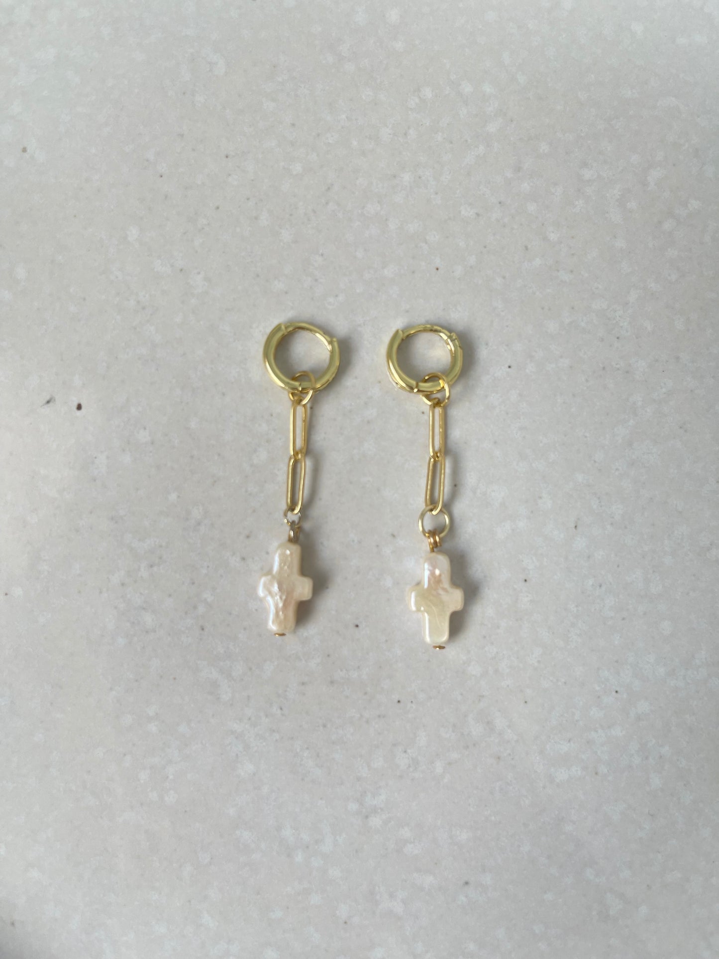 Small Cross Earrings